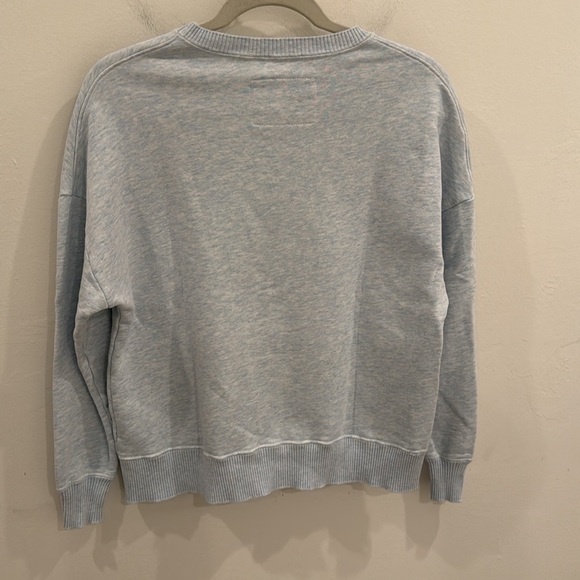 FRANK & EILEEN TEE LAB MINERAL WASH BLUE HENLEY PULLOVER 100% cotton OVERSIZED - Picture 4 of 8
